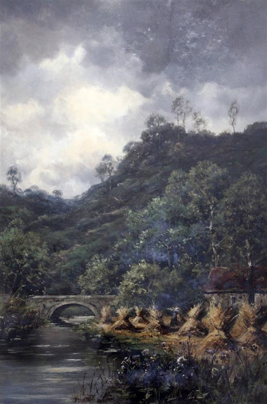 Jan Van Couver (1836-1909) A Devon Stream, 29 x 19.5in.